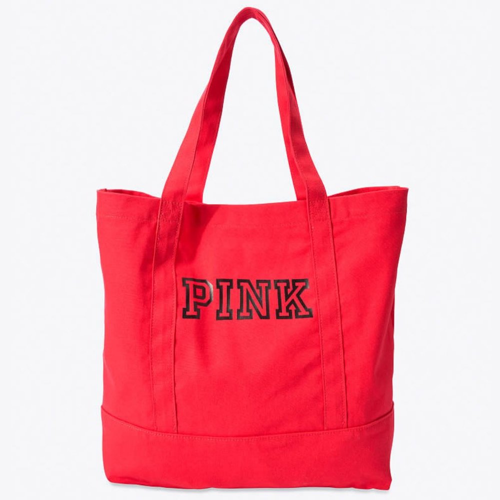 PINK VS Logo Tote Bag & Sponge - Picture 1 of 3